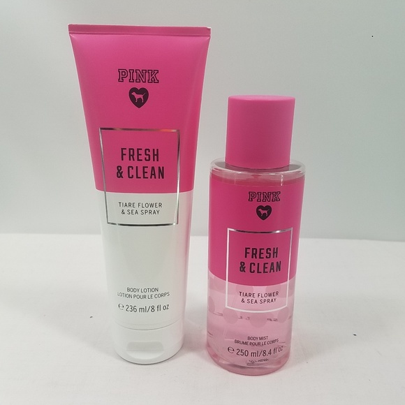 pink fresh and clean victoria's secret